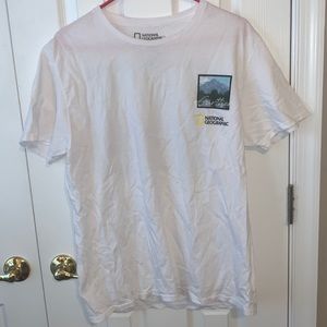 Large White National Geographic Tee